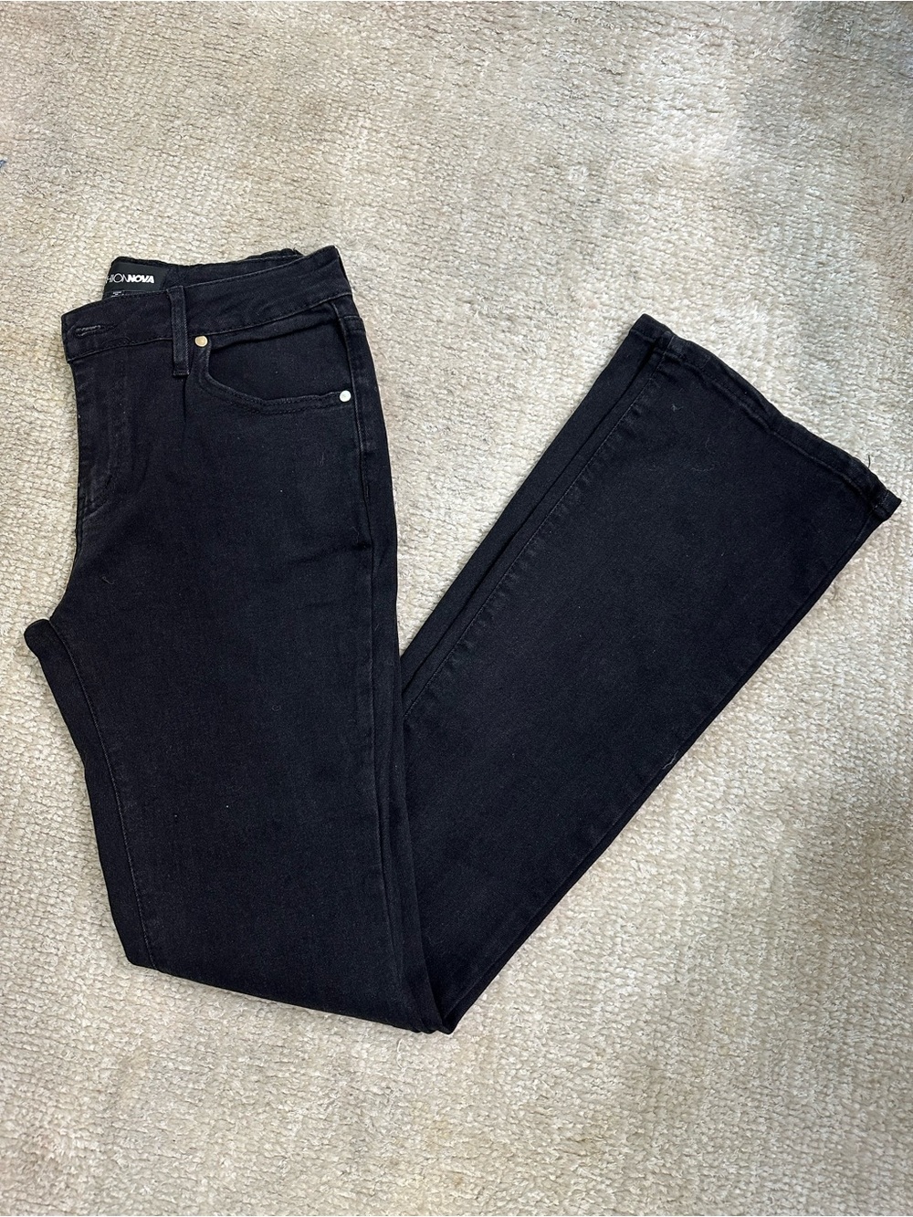 Fashion Nova Black Flared Jeans